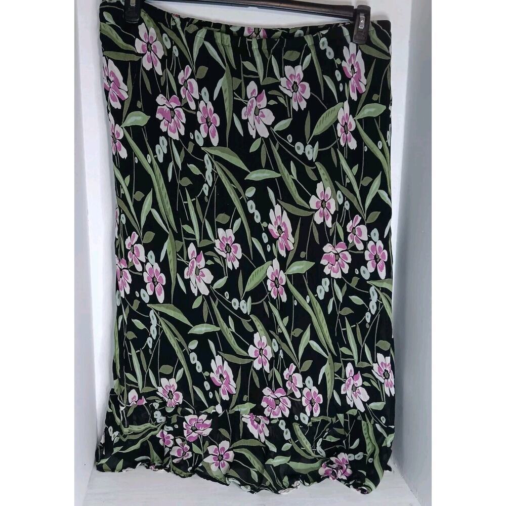 JM Collection By Jennifer Moore Women's Lined Skirt Floral Maxi Size 20W